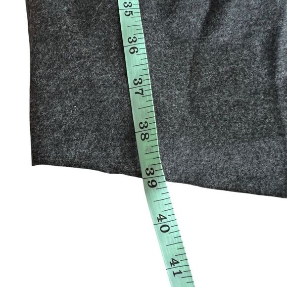 Helmut Lang Sonar Wool Gray Asymmetric Cowl Neck Fitted Sleeveless Dress S - Picture 10 of 14